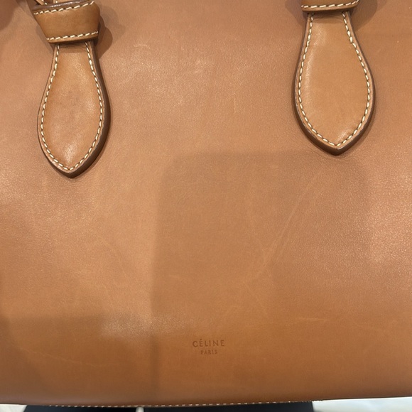CELINE MINI TIE KNOT TOTE TAN *AUTHENTIC* - Picture 10 of 10